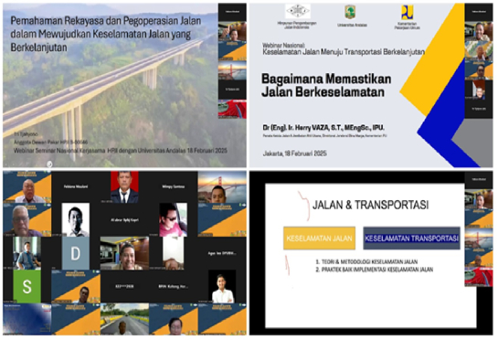 Webinar Nasional Departemen Teknik Sipil dan HPJI: Keselamatan Jalan untuk Transportasi Berkelanjutan